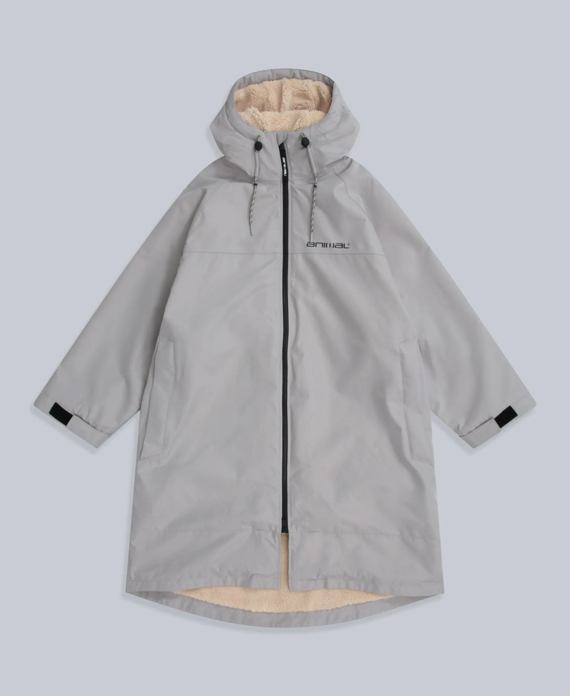 Hazey Womens Waterproof Beach Parka - Light Beige