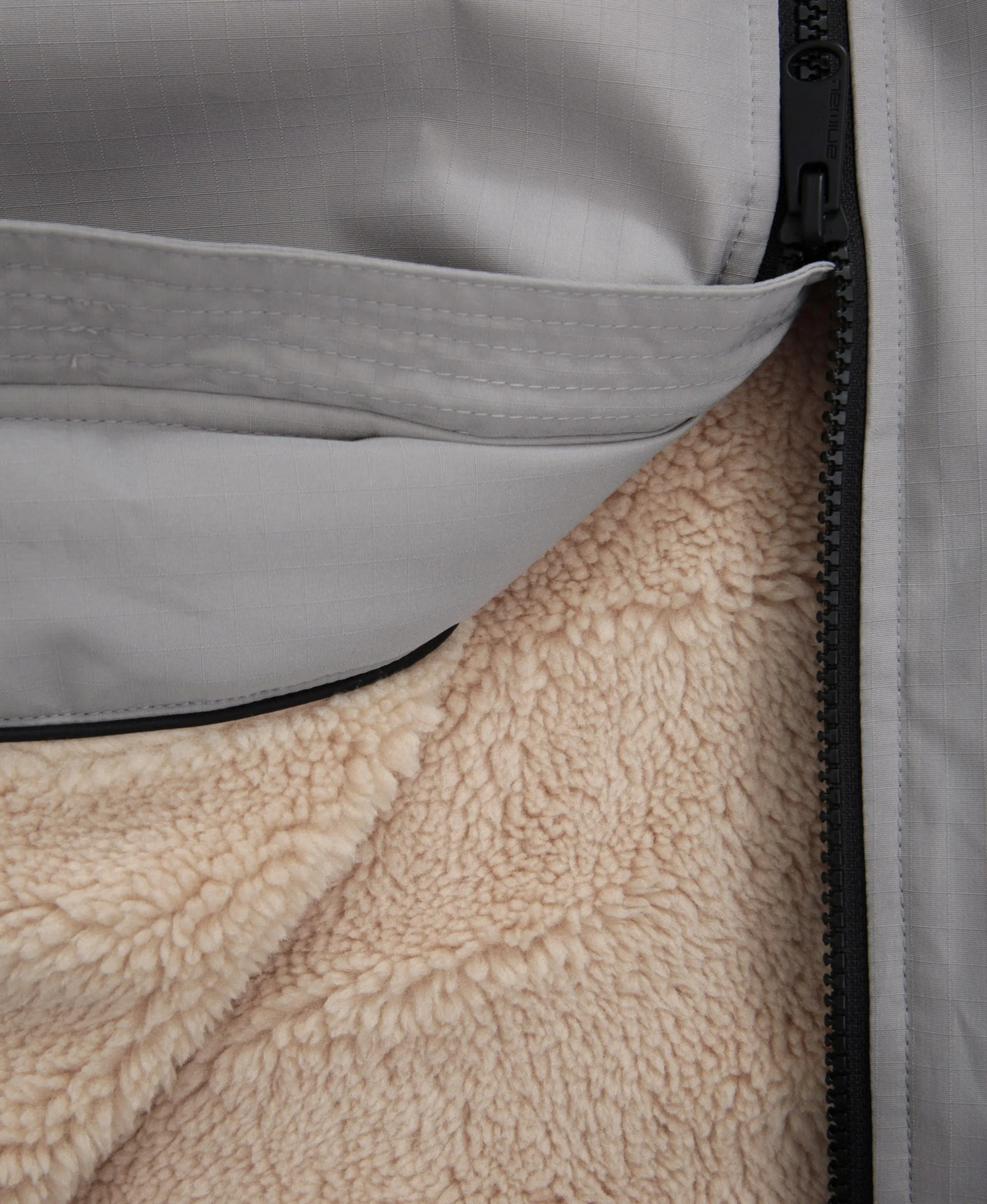 Hazey Womens Waterproof Beach Parka - Light Beige