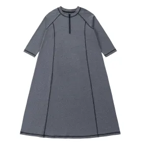 Heather Navy Swim Dress