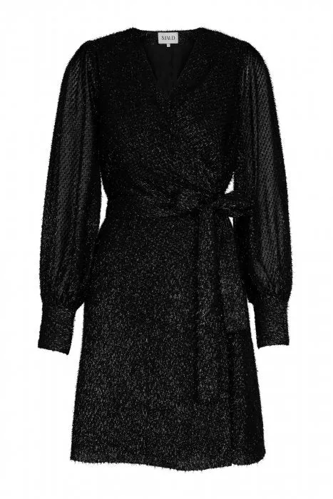 Helene Wrap Dress - Black