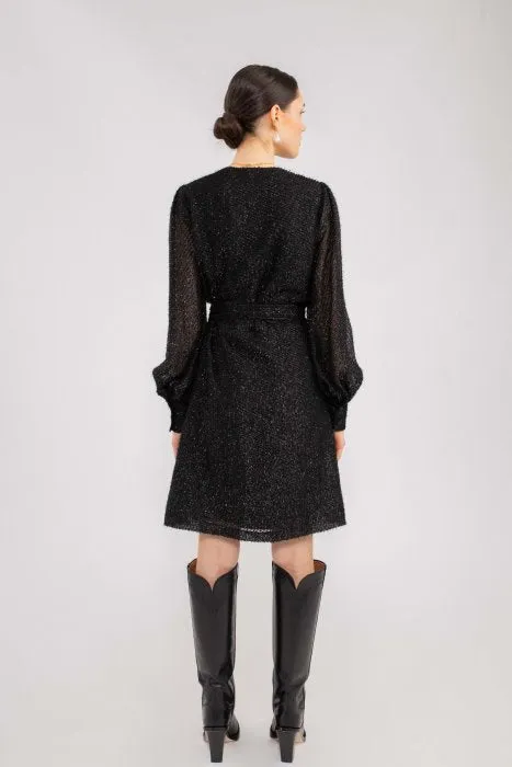 Helene Wrap Dress - Black