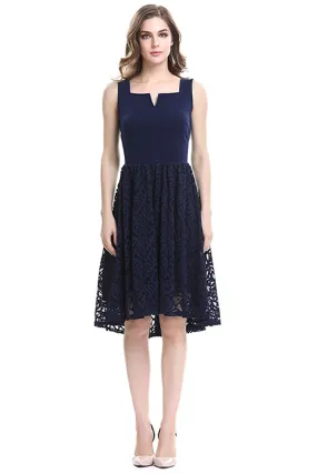Ketty More Women Slim Lace Up Skirt Sleeveless Fashion Dress-KMWD068