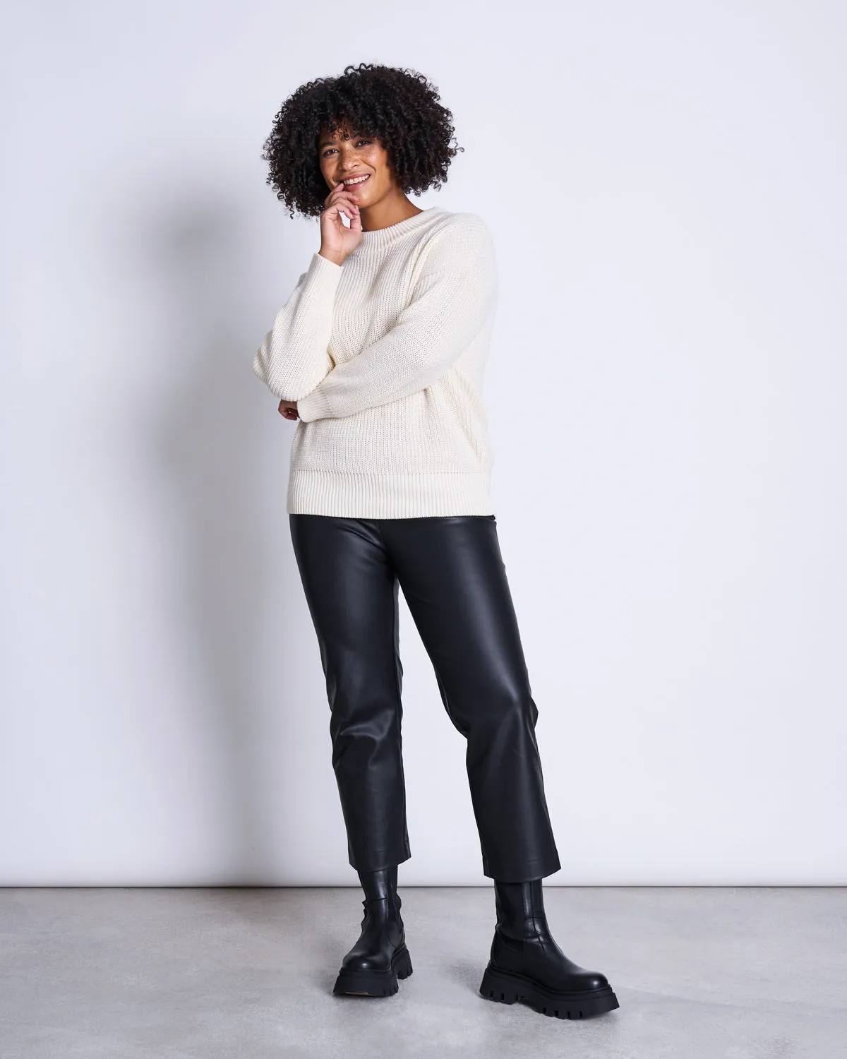 KNIT JUMPER SOHO OFFWHITE