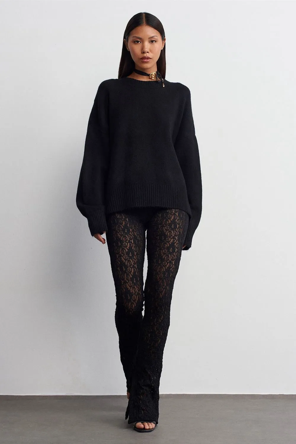 Lace Flared Pants