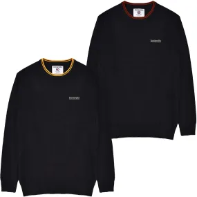 Lambretta Mens Knitted Tipped Long Sleeve Jumper