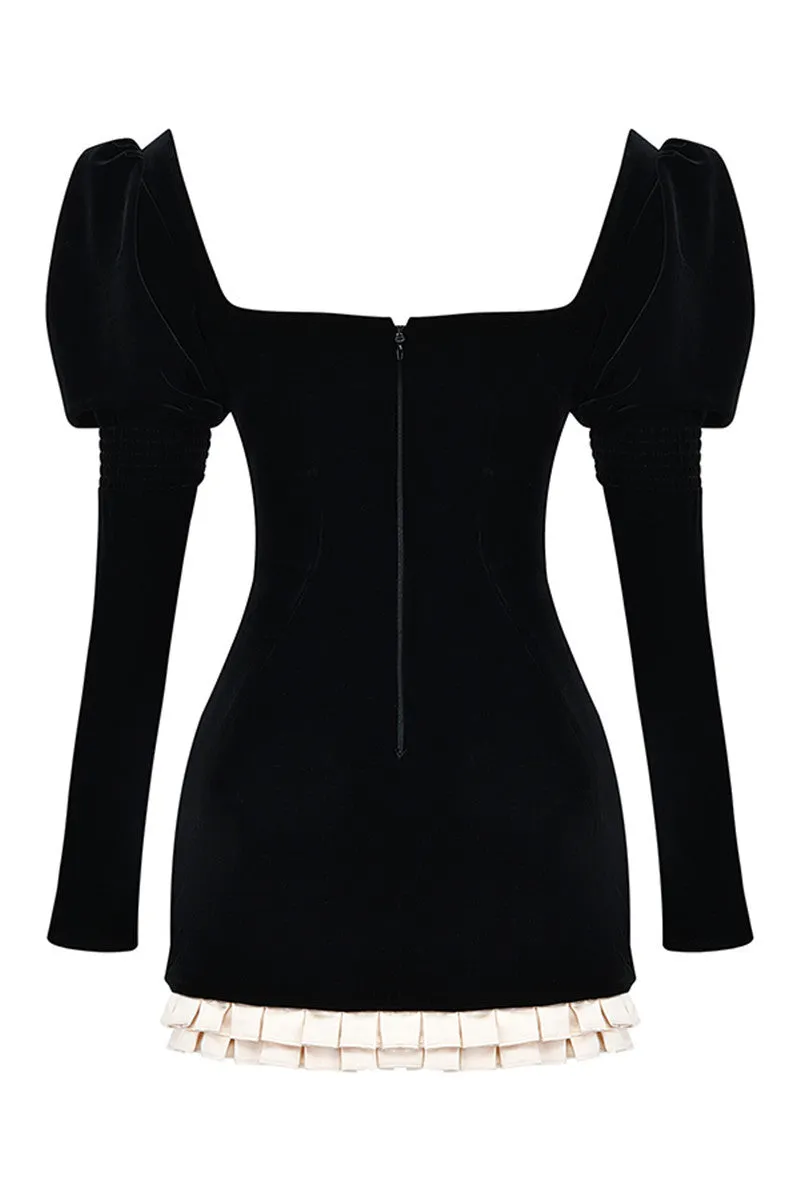 Сlara Long Sleeve Backless Sexy Mini Dress