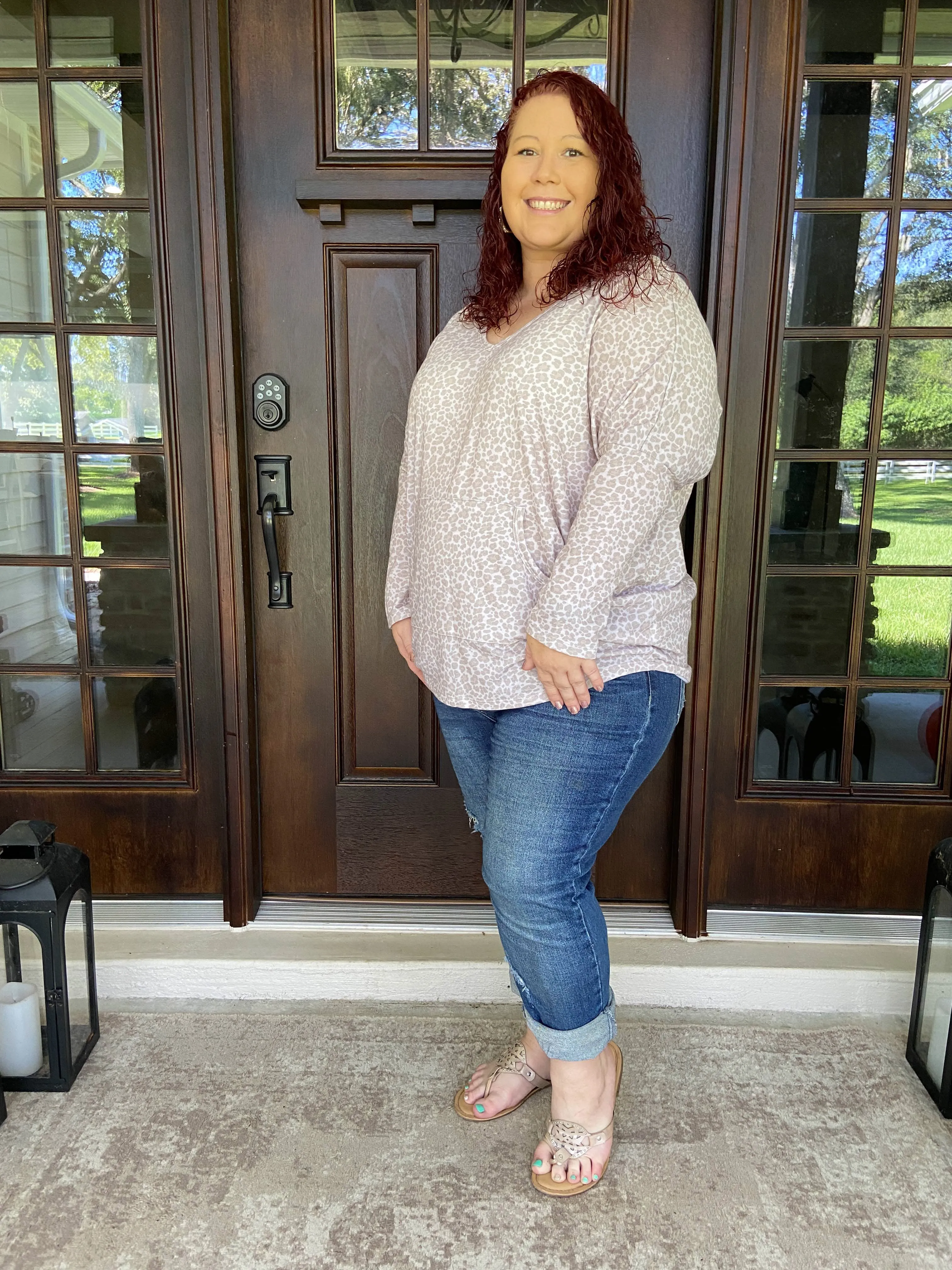 Leopard Sweater Blouse