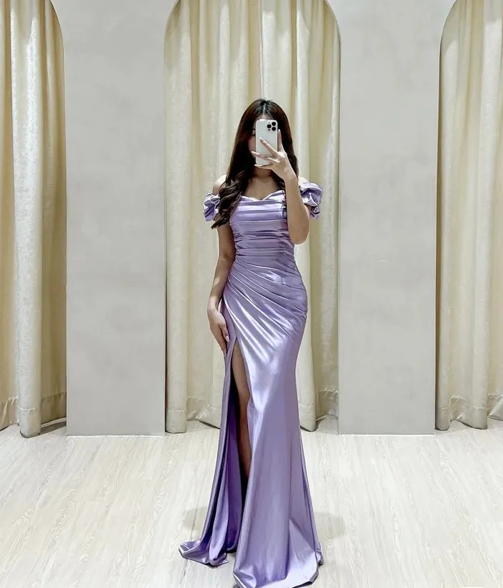 Lilac Evening Dresses Formal Party Dress Long Prom Gown       fg6801