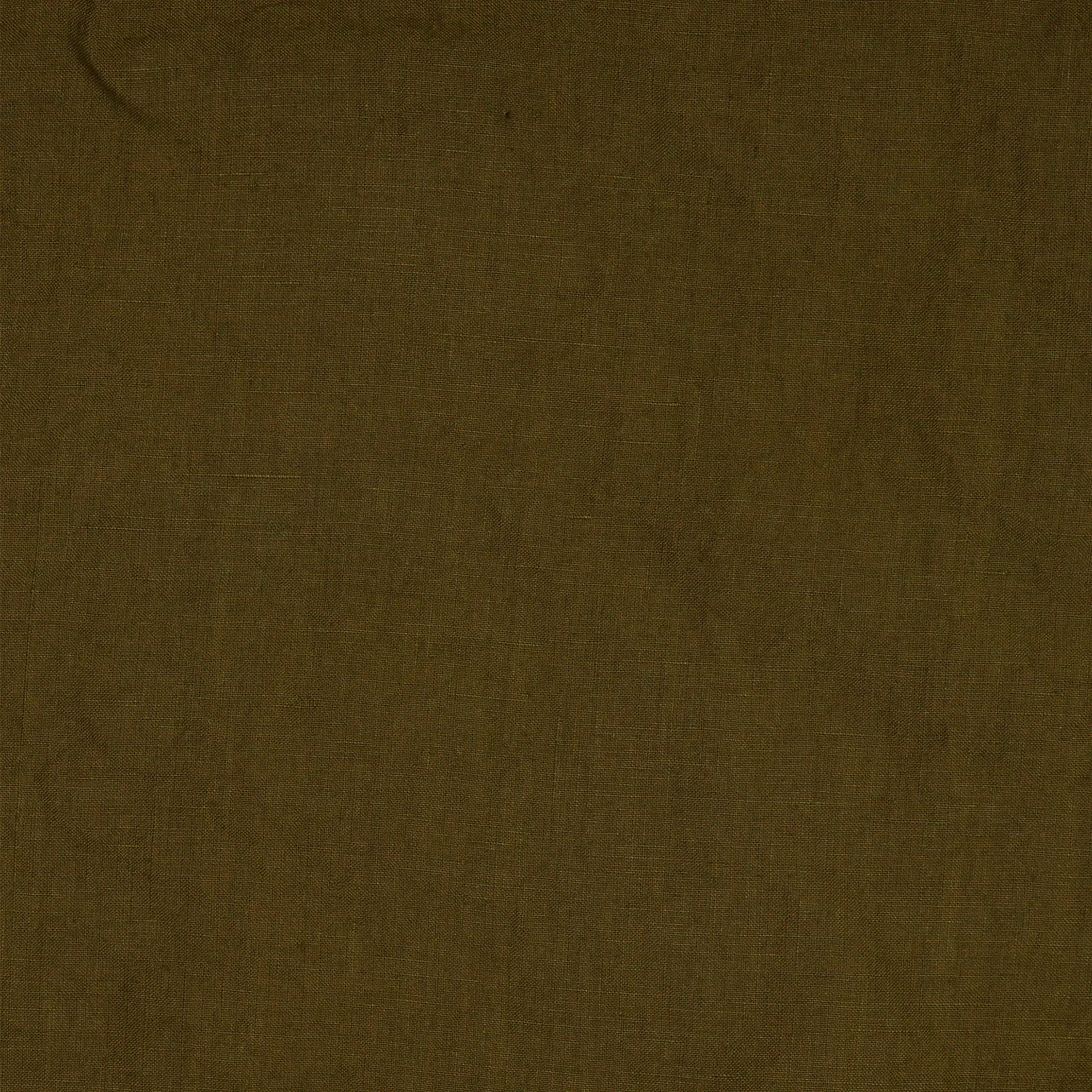 Linen wrap dress green olive - Máia
