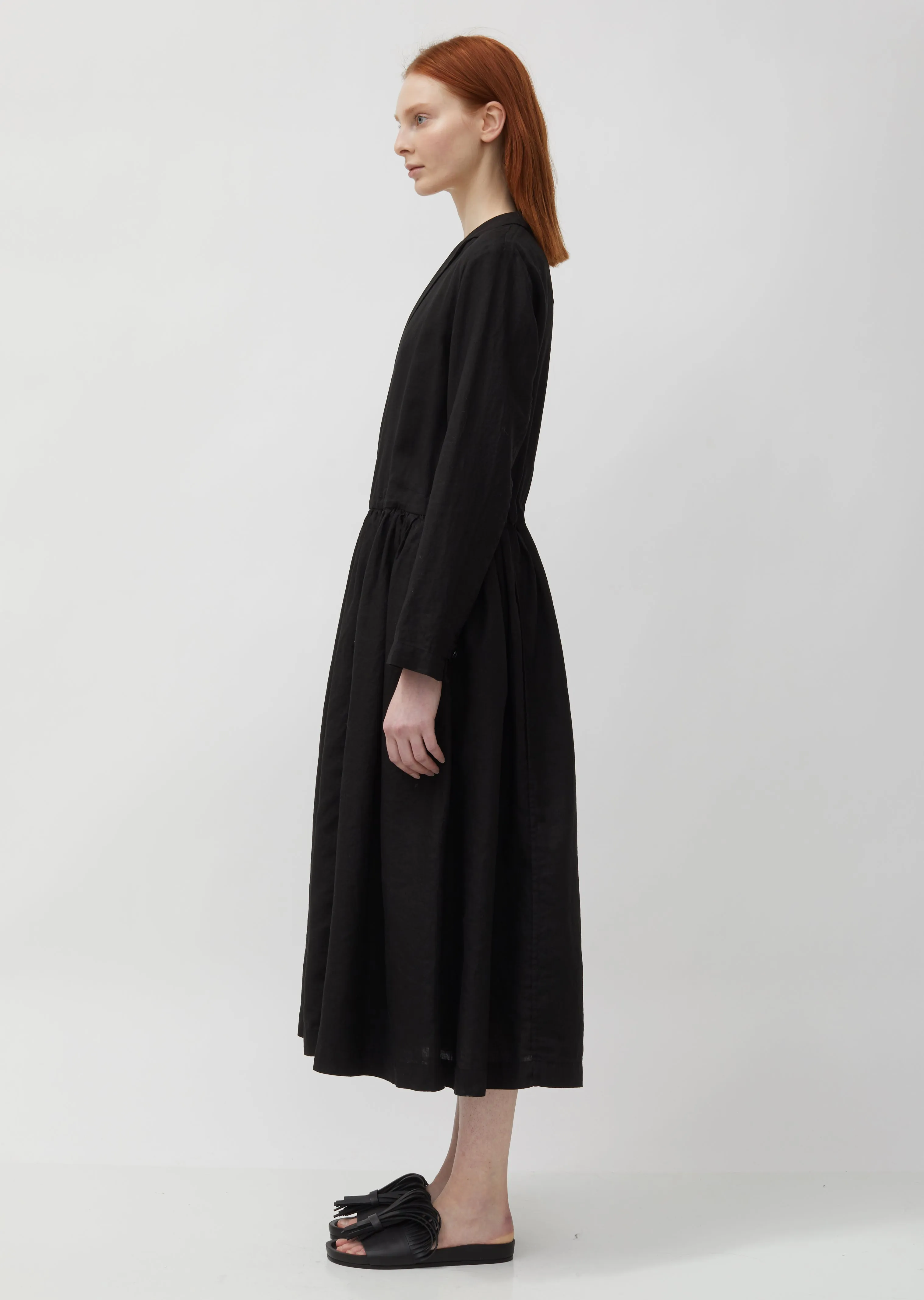 Linen Wrap Dress