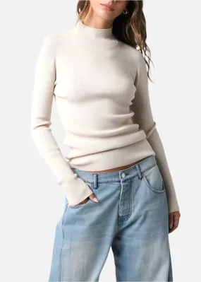 Livie Mock Neck Knit Top