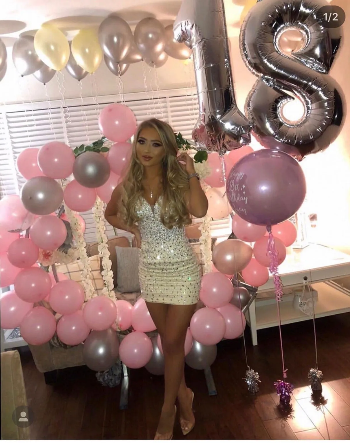 Lucy  ultimate short crystal party dress - nude