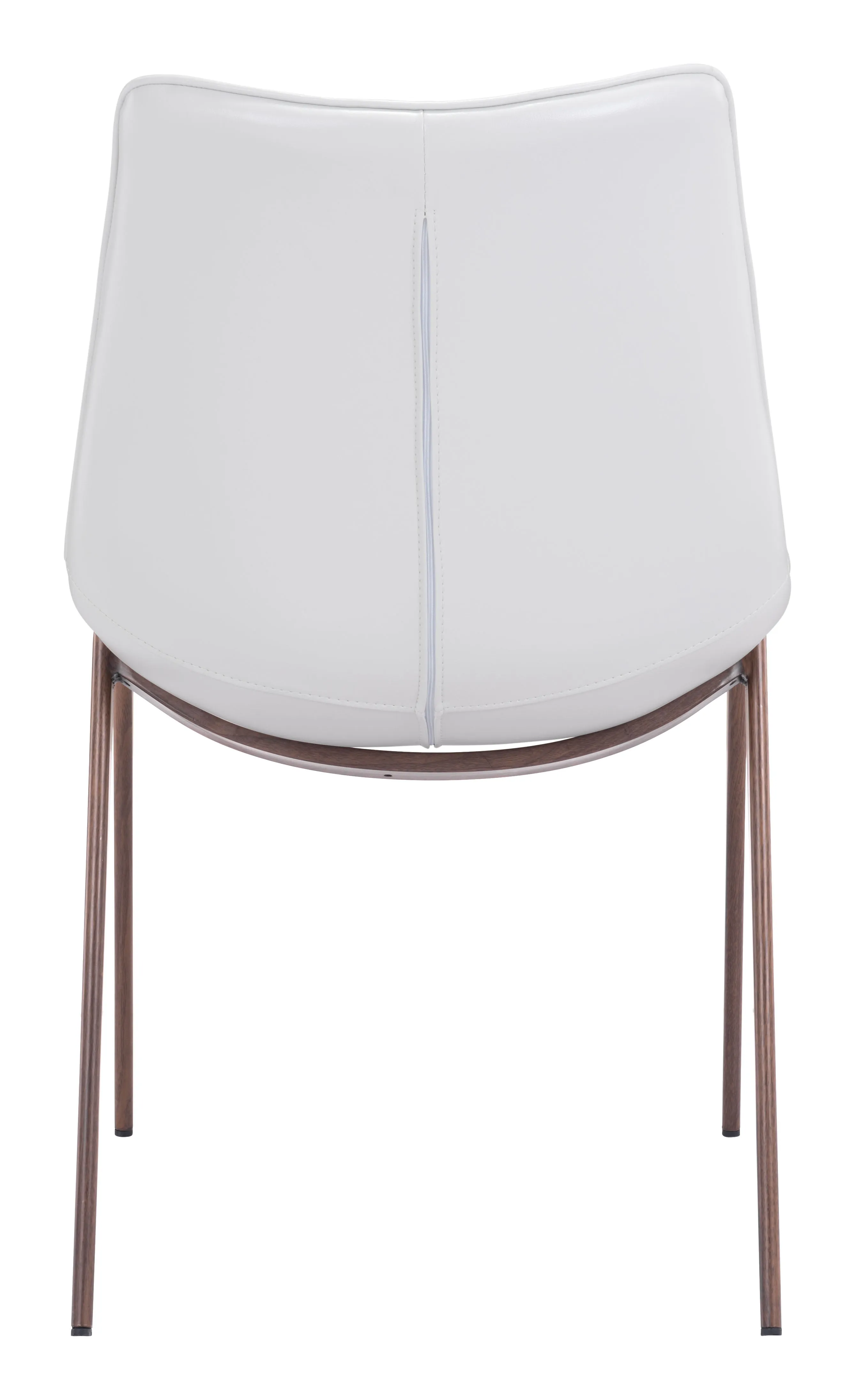 Magnus Dining Chair (Set of 2) White & Walnut