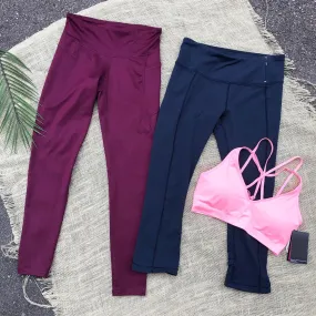 Maroon Champion Leggings - XS