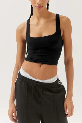 Mayah Ribbed Knit Crop Tank Top