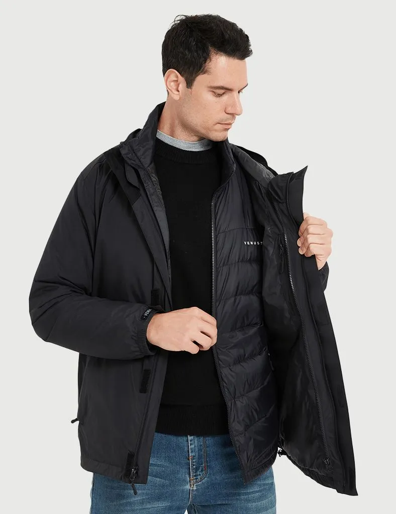 Men's 3-in-1 Heated Down Jacket 7.4V