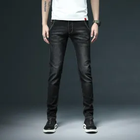 Men's Denim Skinny Pants Color Slim Fit