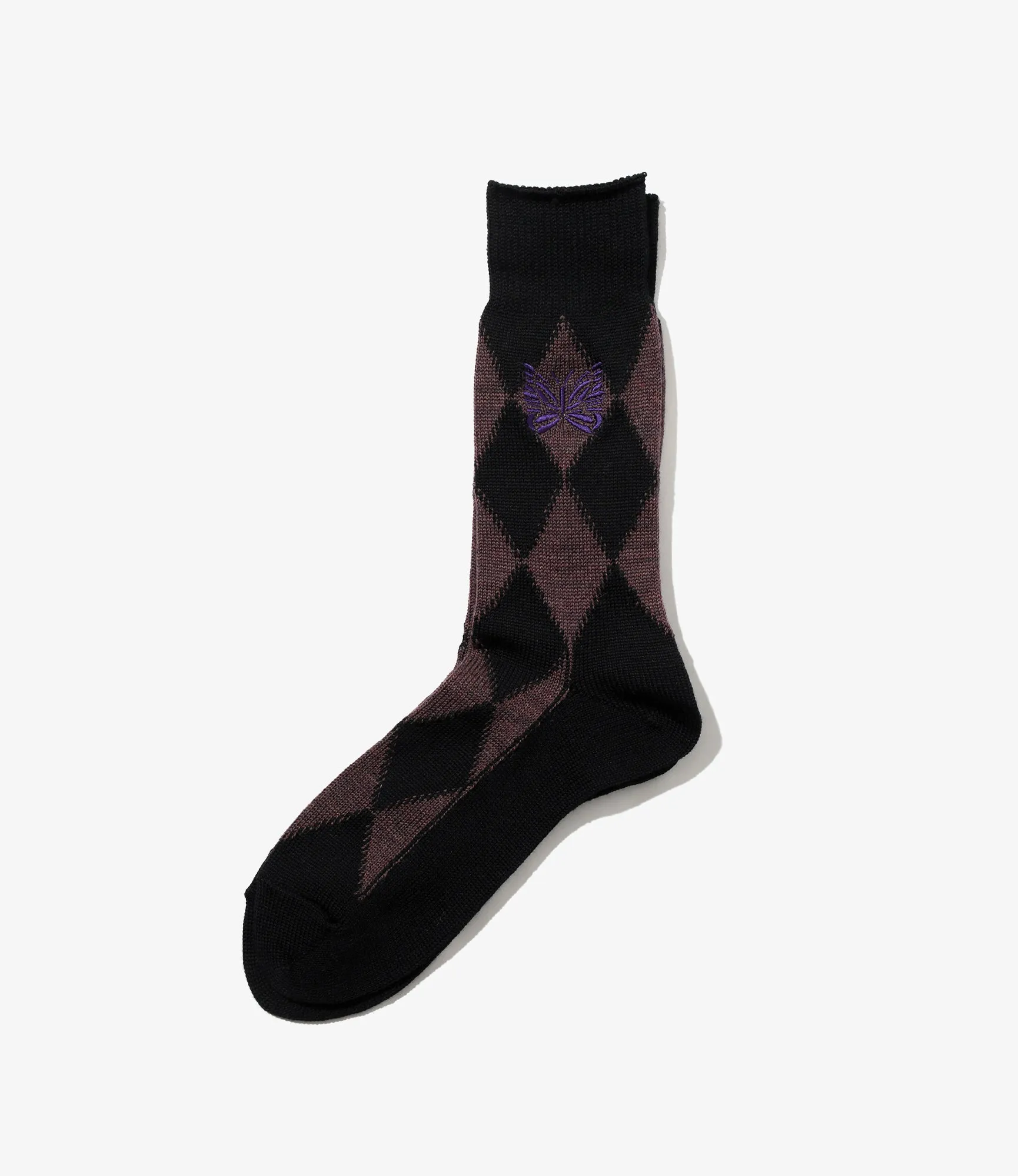 Merino Wool Argyle Jacquard Socks
