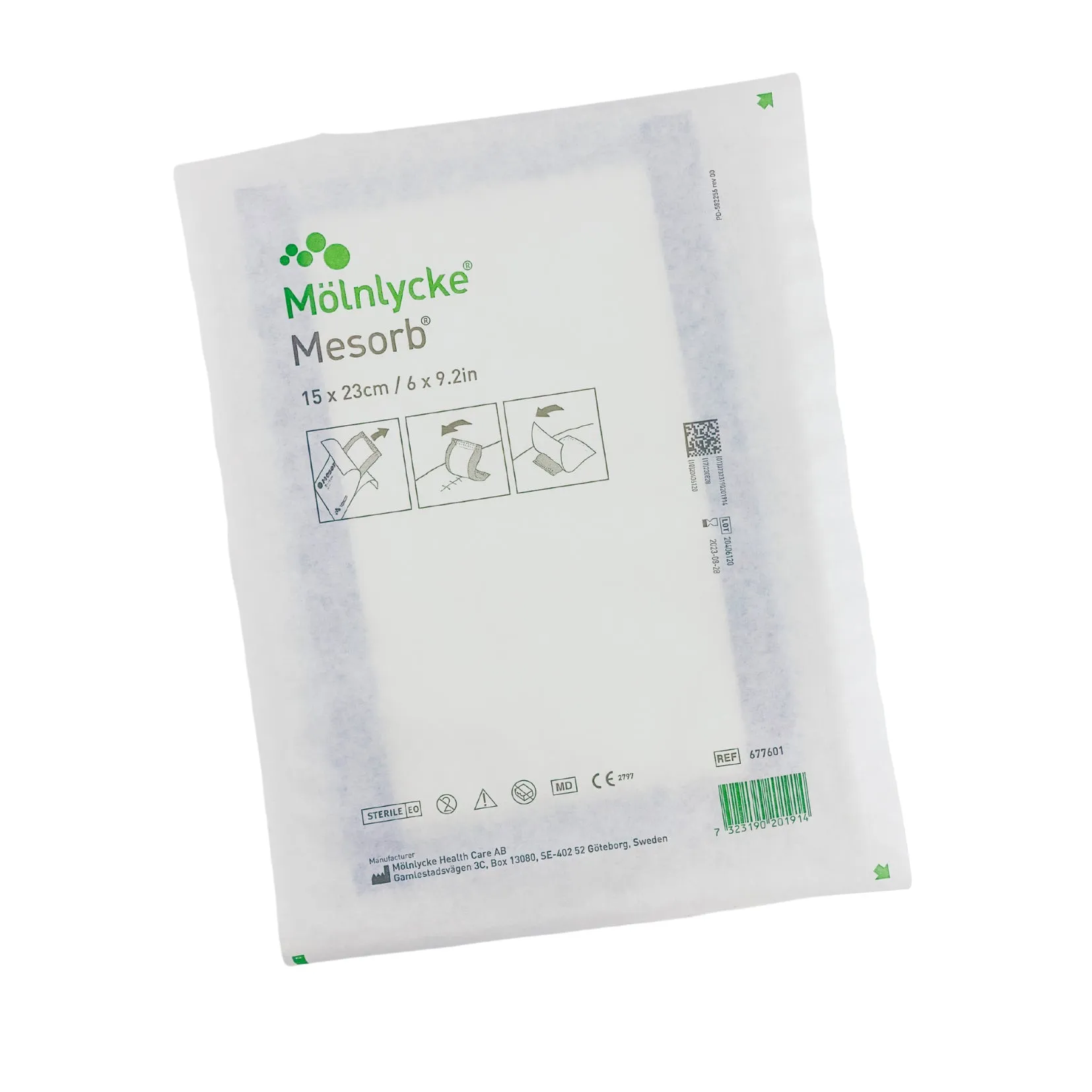 Mesorb Wound Dressing 15cm x 23cm Box (50)