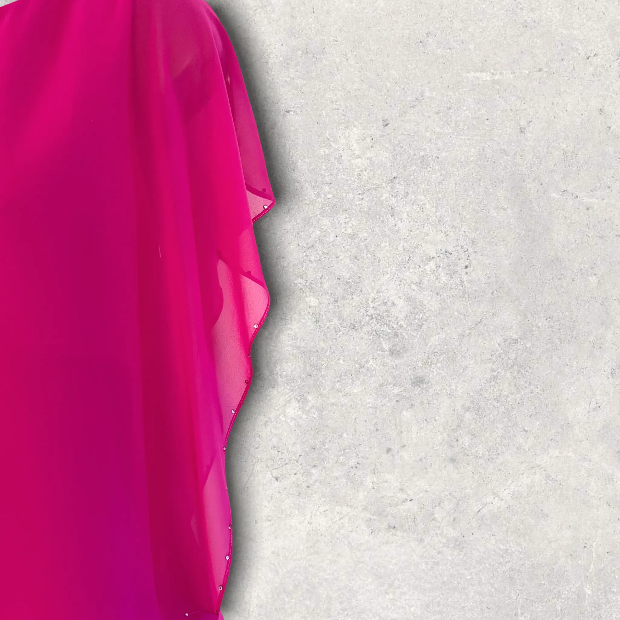 Michaela Louisa Hot Pink Chiffon Layered Dress UK 10 US 6 EU 38 BNWT RRP £195