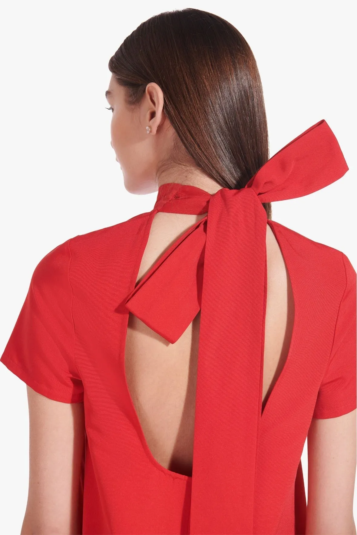 MINI ILANA DRESS | POINSETTIA