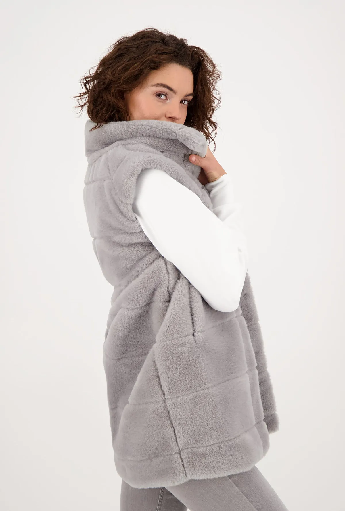 Monari 805667 Cloud Faux Fur Gilet