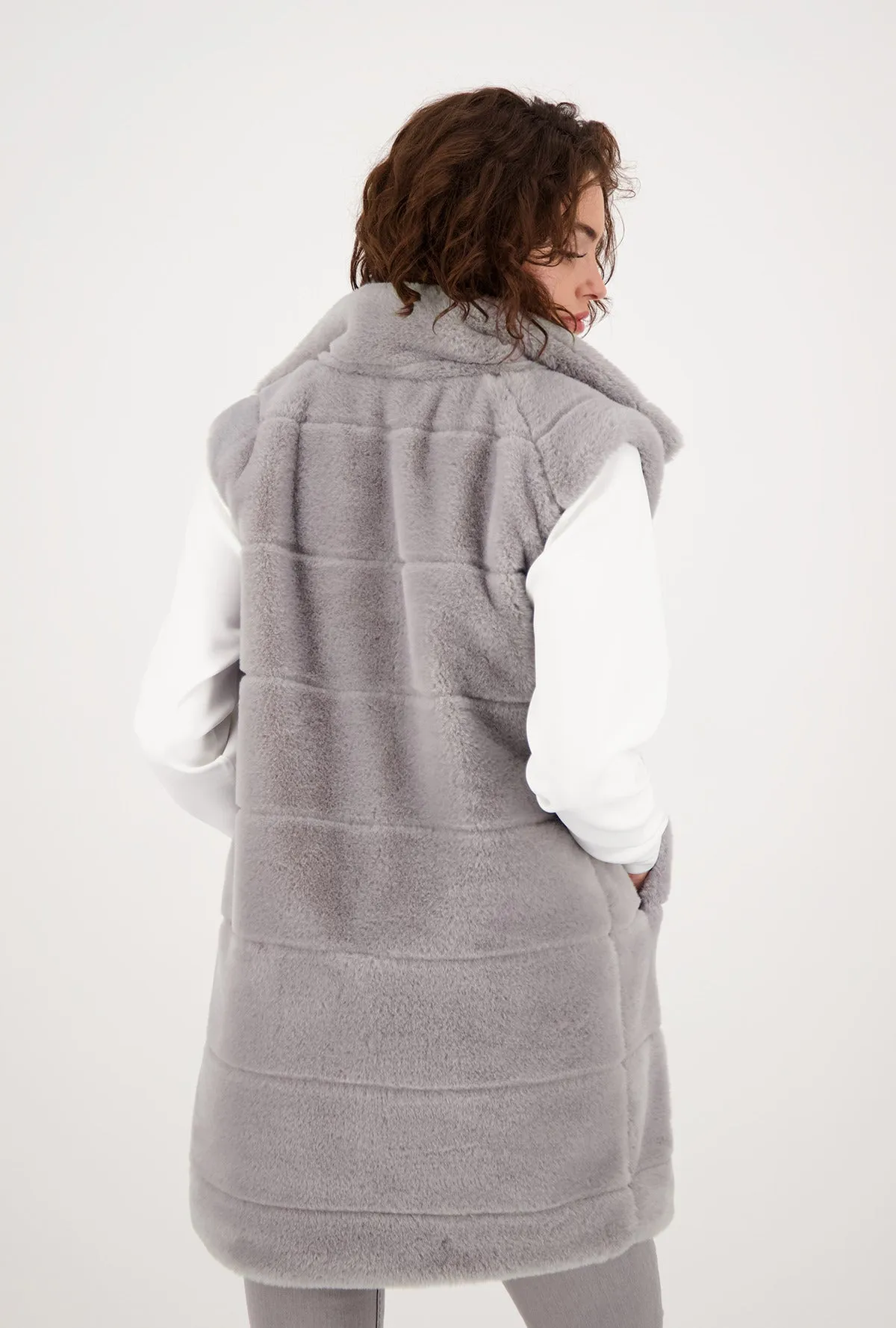 Monari 805667 Cloud Faux Fur Gilet