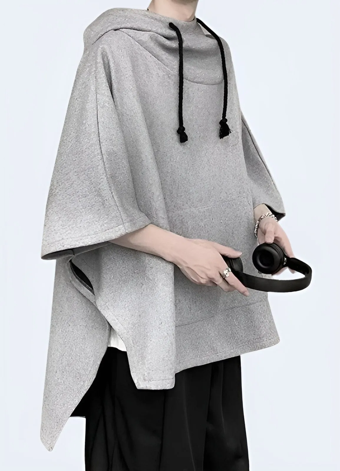 Multi-Pocket Techwear Poncho