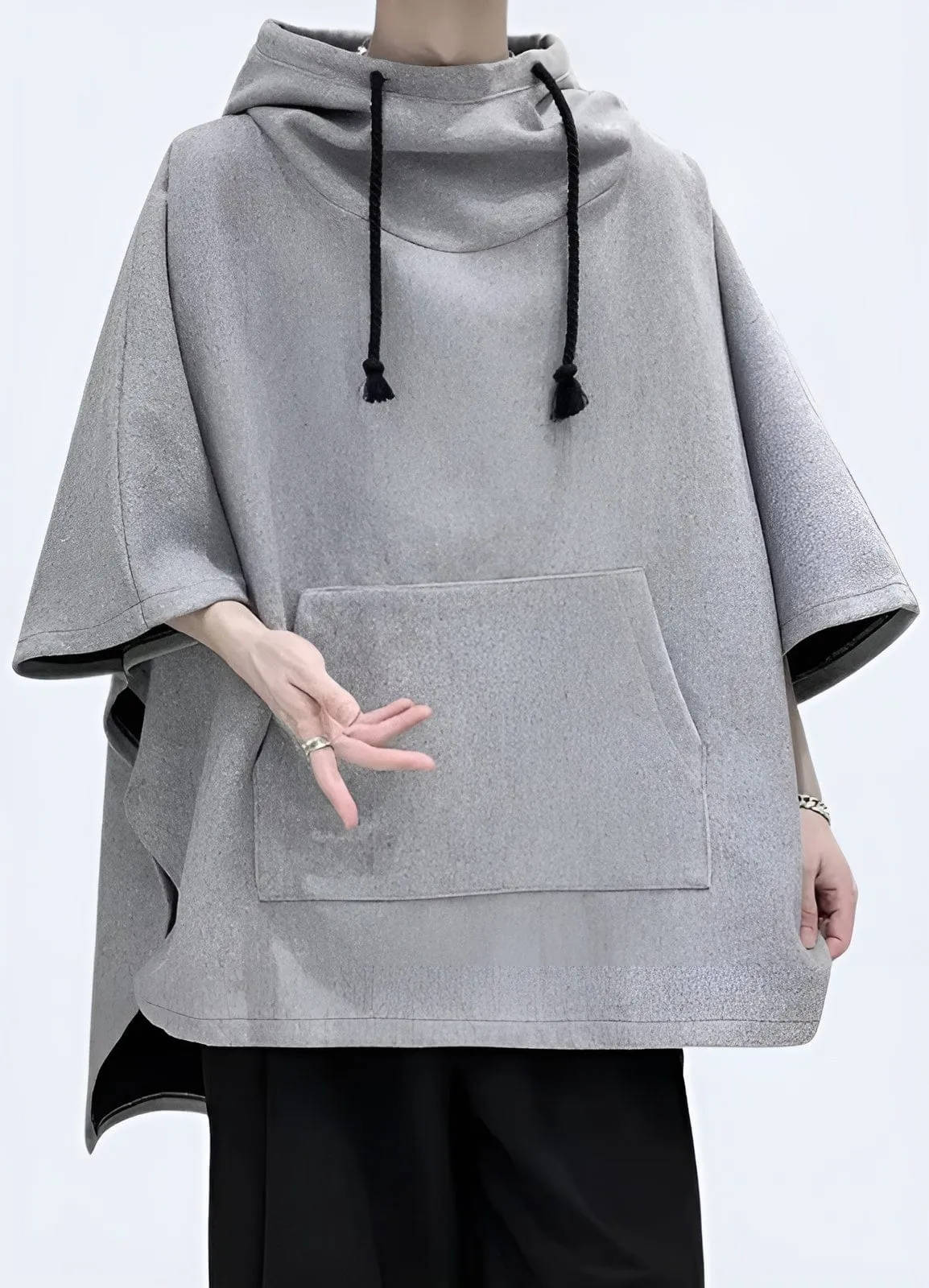 Multi-Pocket Techwear Poncho