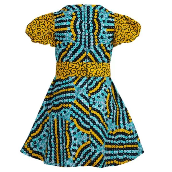 MULTICOLOUR ANKARA DRESS