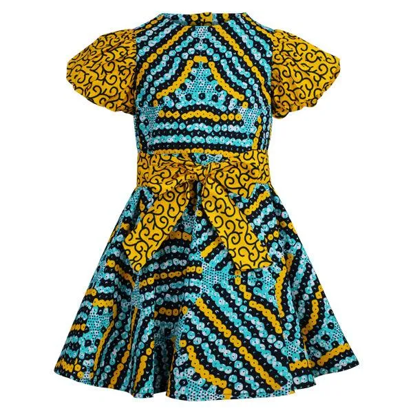 MULTICOLOUR ANKARA DRESS