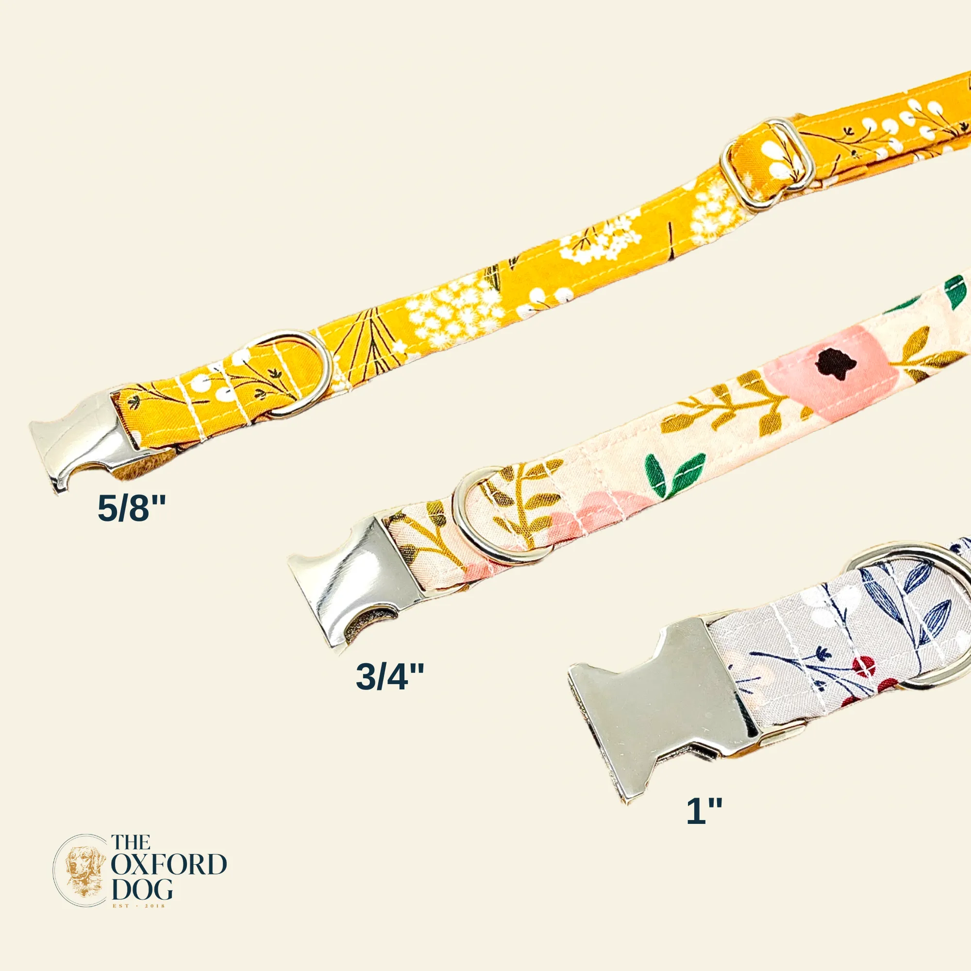 Mustard Floral | Collar and Leash Set