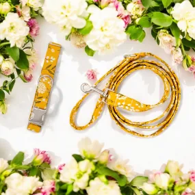Mustard Floral | Collar and Leash Set