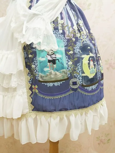New Lolita JSK Dress Sweet Crystal Rabbit Series Chiffon Dress By Yiliya