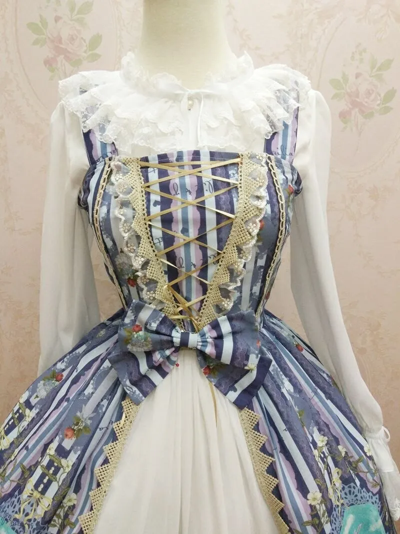 New Lolita JSK Dress Sweet Crystal Rabbit Series Chiffon Dress By Yiliya