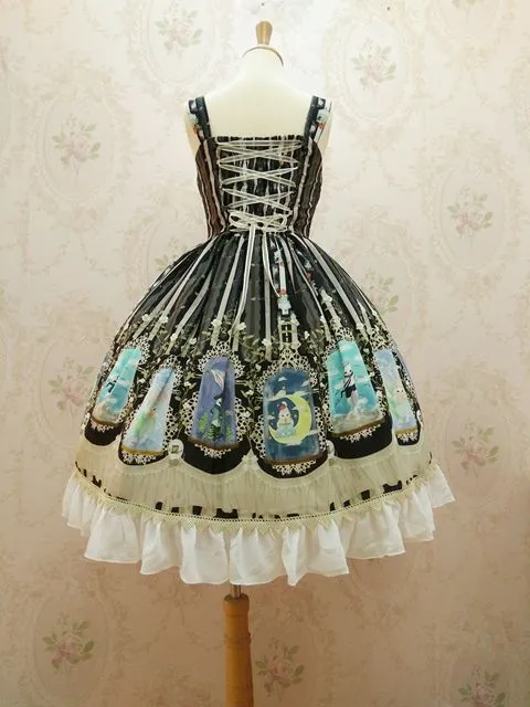 New Lolita JSK Dress Sweet Crystal Rabbit Series Chiffon Dress By Yiliya