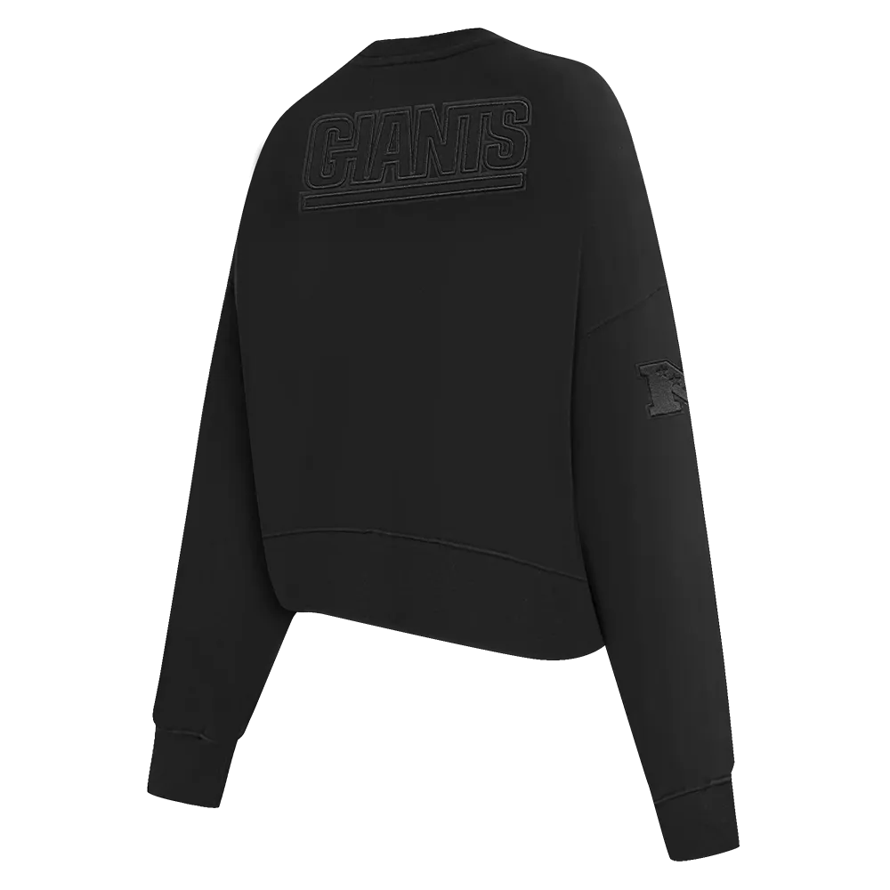 NFL NEW YORK GIANTS NEUTRAL WOMEN'S CREWNECK (BLACK)