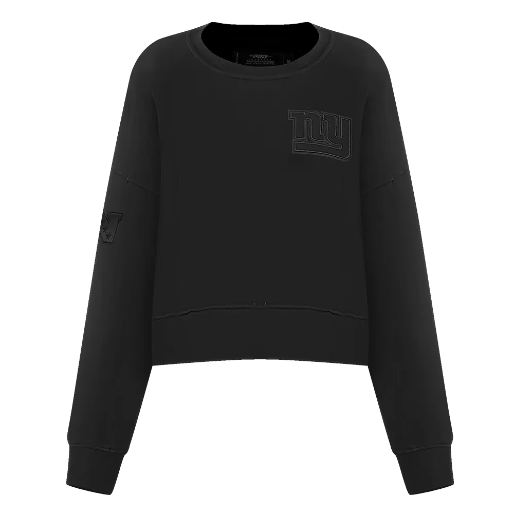NFL NEW YORK GIANTS NEUTRAL WOMEN'S CREWNECK (BLACK)