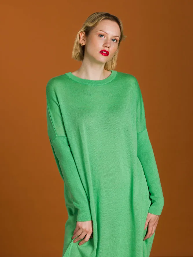 Nooa Merino Wool Dress Light Green