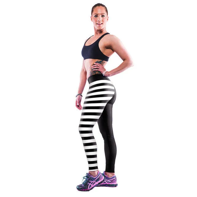 Novelty Sporting 3D Printed Free Size Leggings for Women