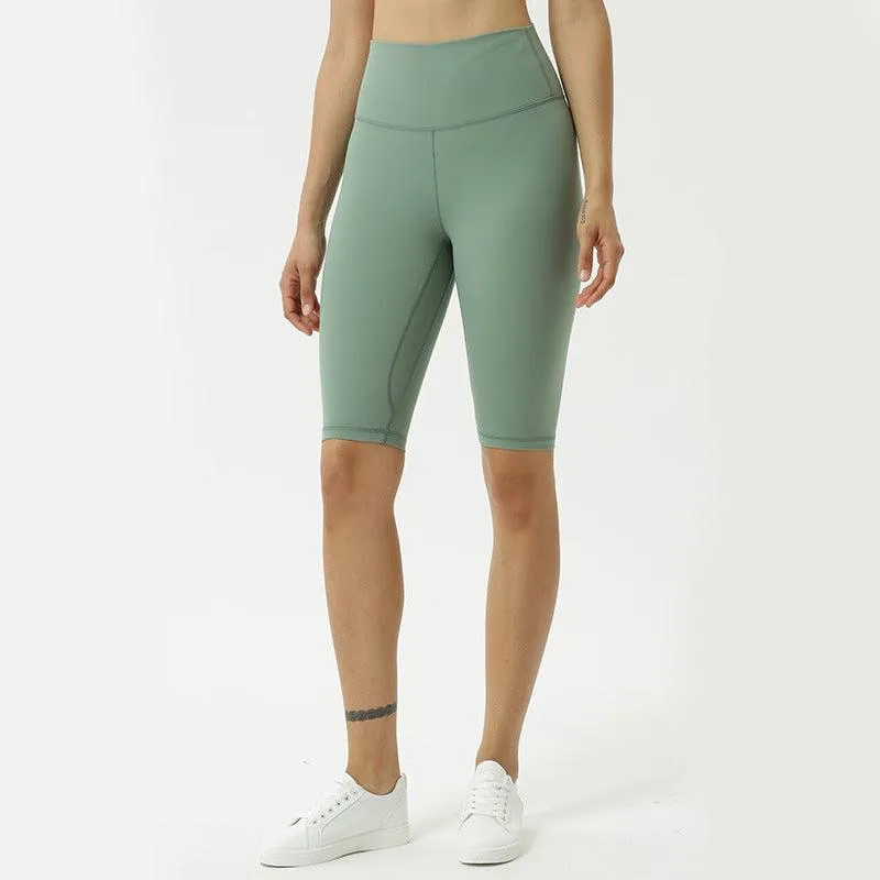 Nude yoga pants women high waist yoga pants