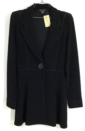 NWT Vintage Eva Varro Women's Black Overcoat - Size L