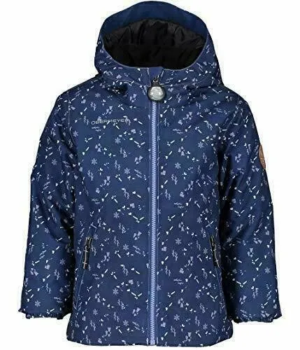 Obermeyer Kids Ash Jacket Toddler/Little Kids - 3T - Tracks - Navy/Purple