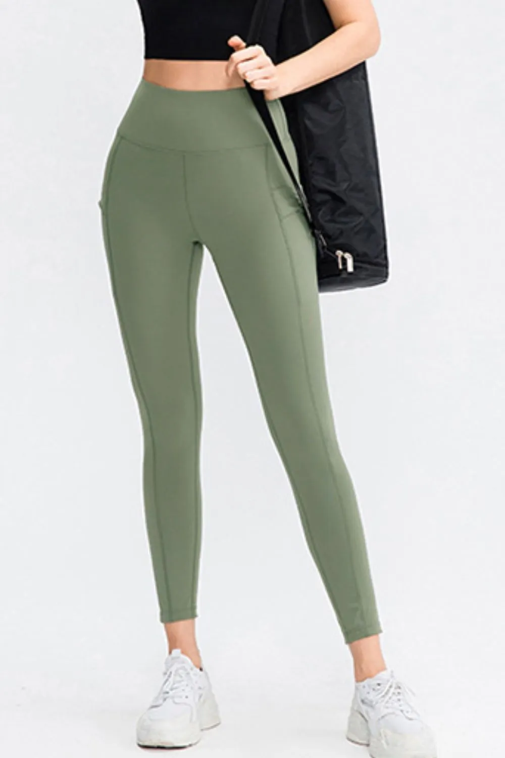 Out Of Here Wide Waistband Sports Pants with Pocket