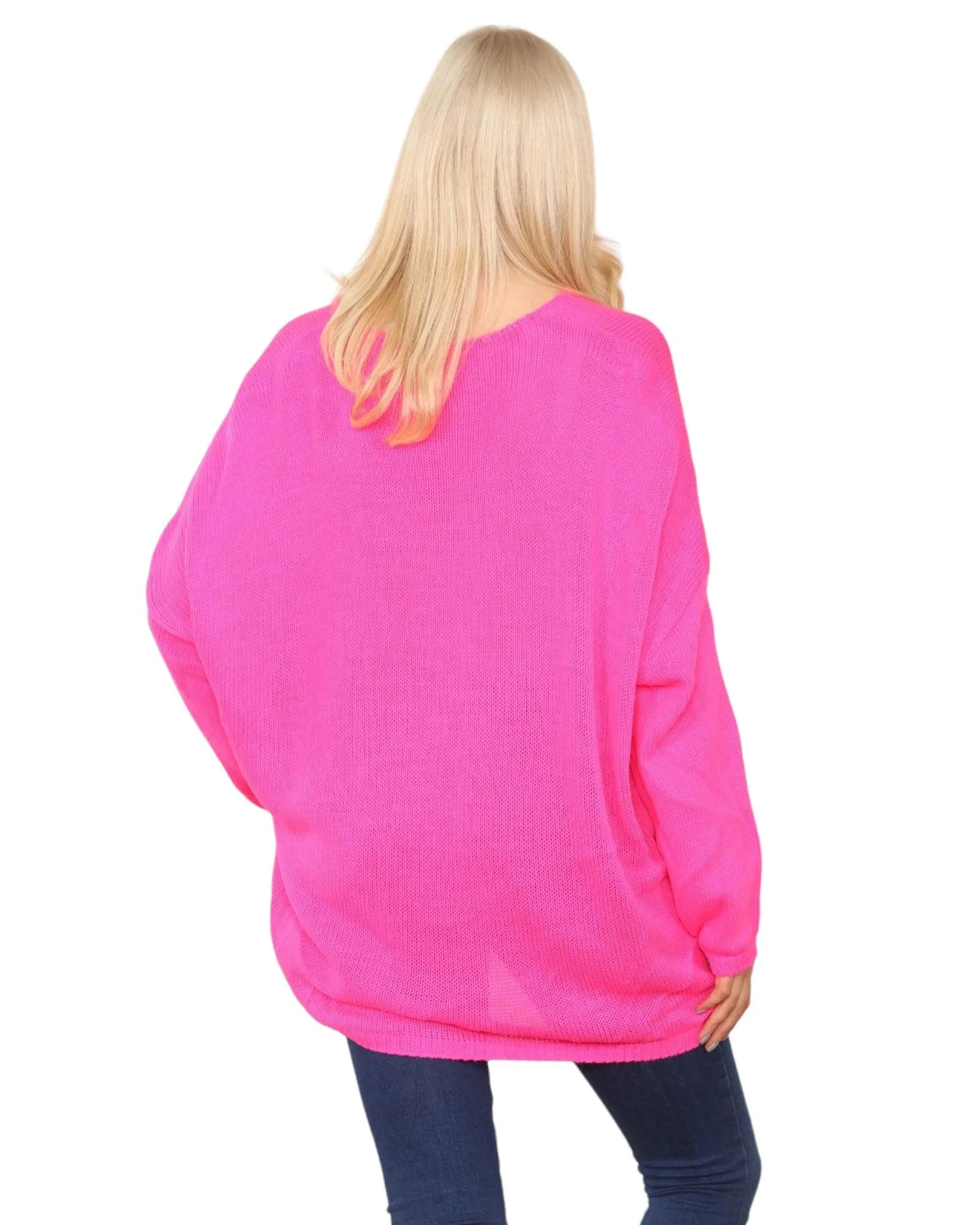 Oversized  Long Sleeve Floral Print  Knitted Jumper Top