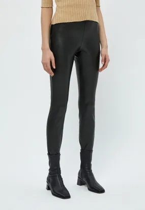 PCLinette PU Leggings - Black