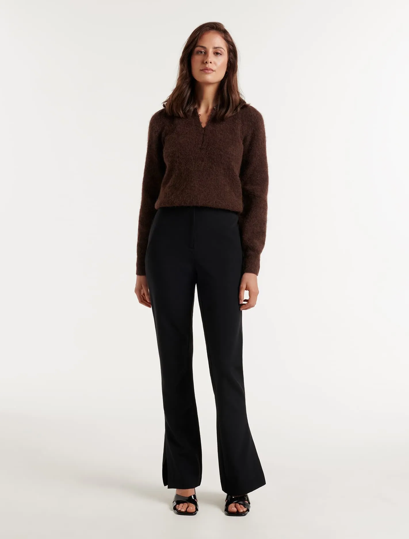 Pippa Flared Side Split Pant