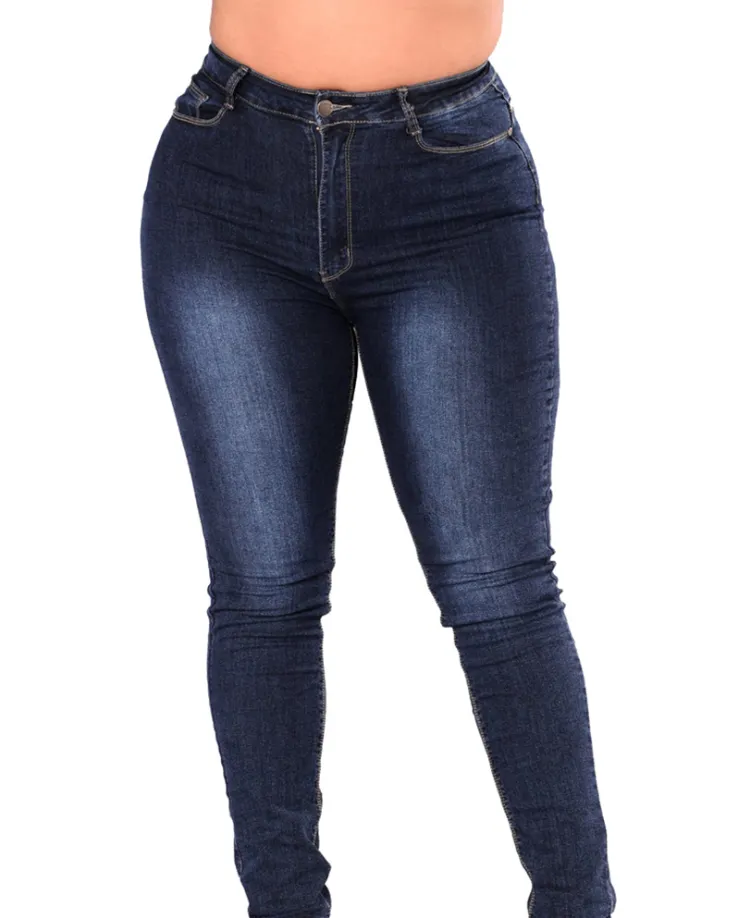Plus Size Denim Jeans Pants