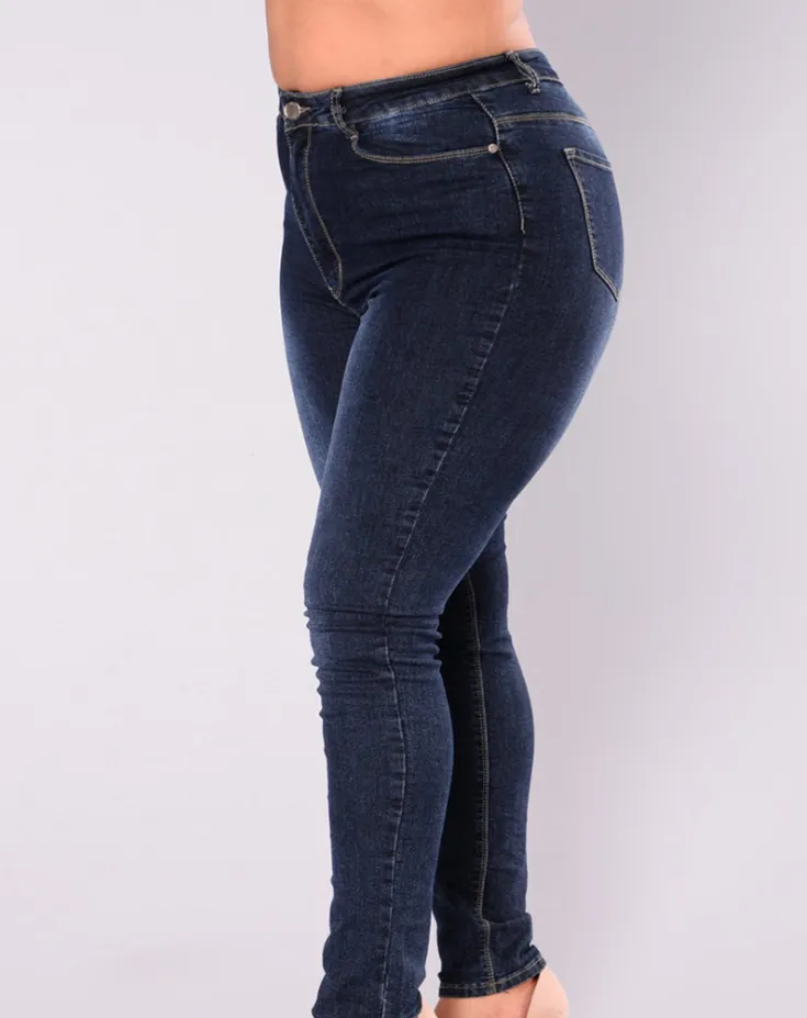 Plus Size Denim Jeans Pants