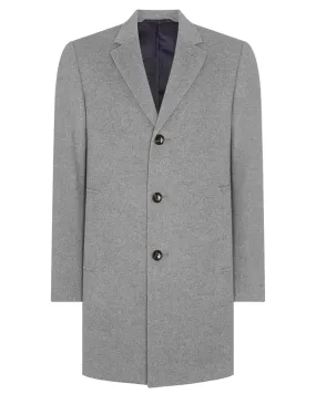 Quinn Twill Overcoat - Grey